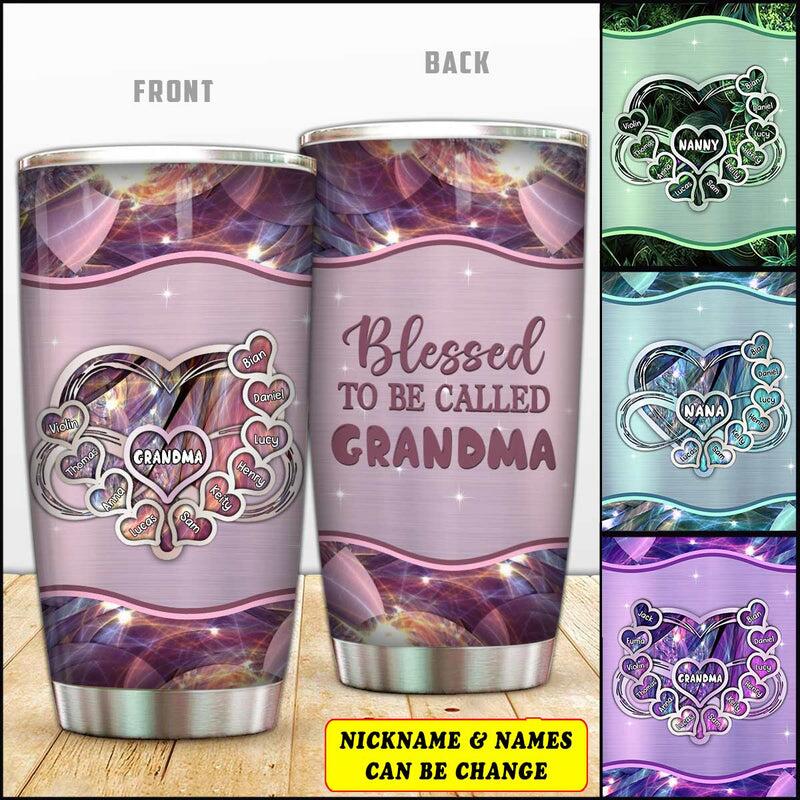 Blessed To Be Called Grandma Personalized Tumbler