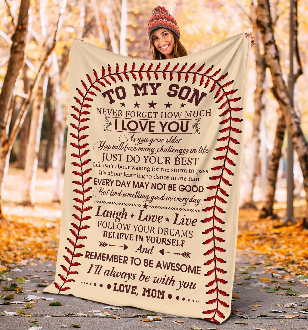I Will Always Be With You Personalized Blanket For Baseball Lover