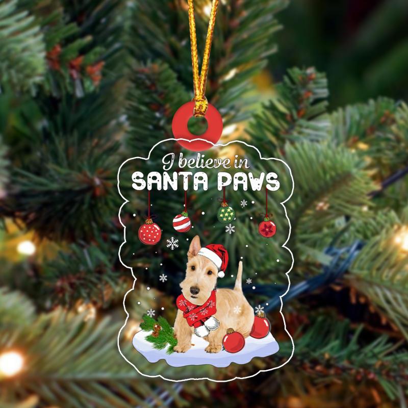 Wheaten Scottish Terrier Christmas Ornament
