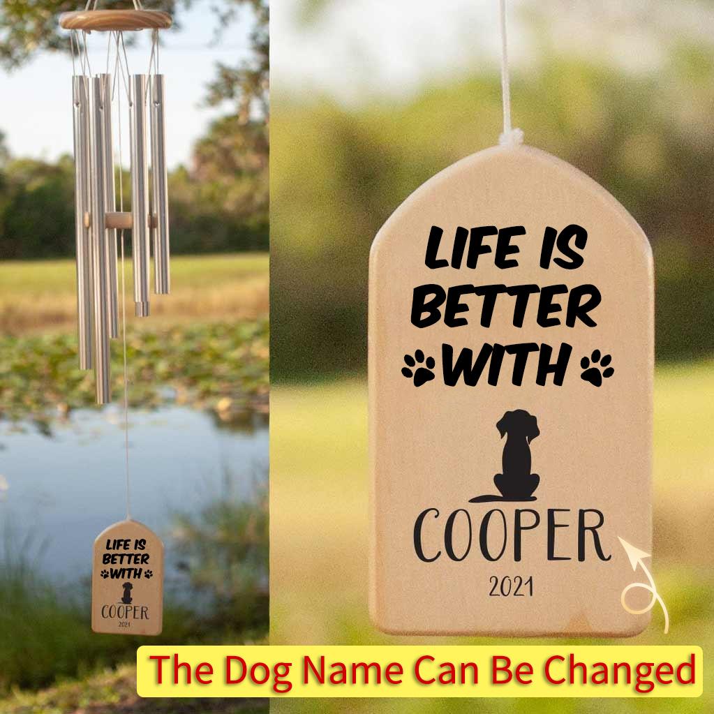 Personalized Life Is Better Wind Chime