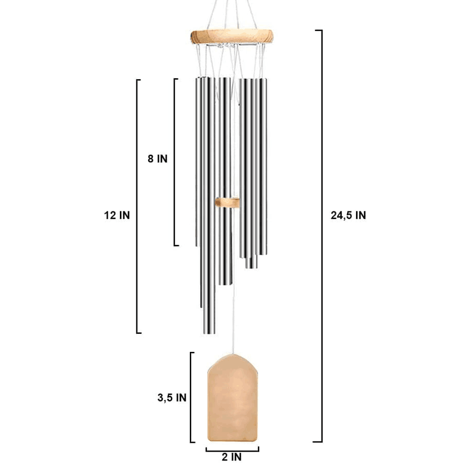 I hide my tears When I say Your Name - Memorial Personalized Wind Chimes