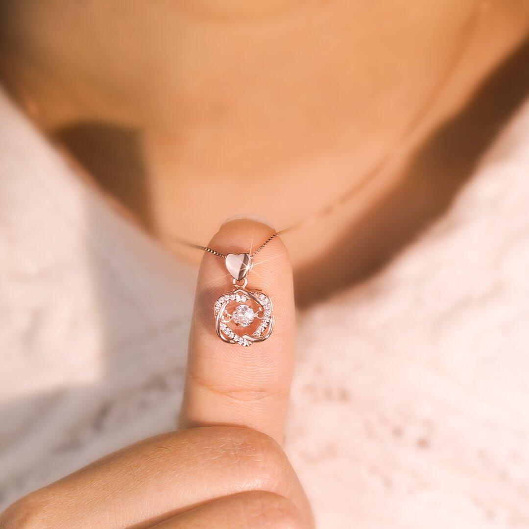 S925 Not Sisters By Blood But Sisters By Heart Love Knot Necklace