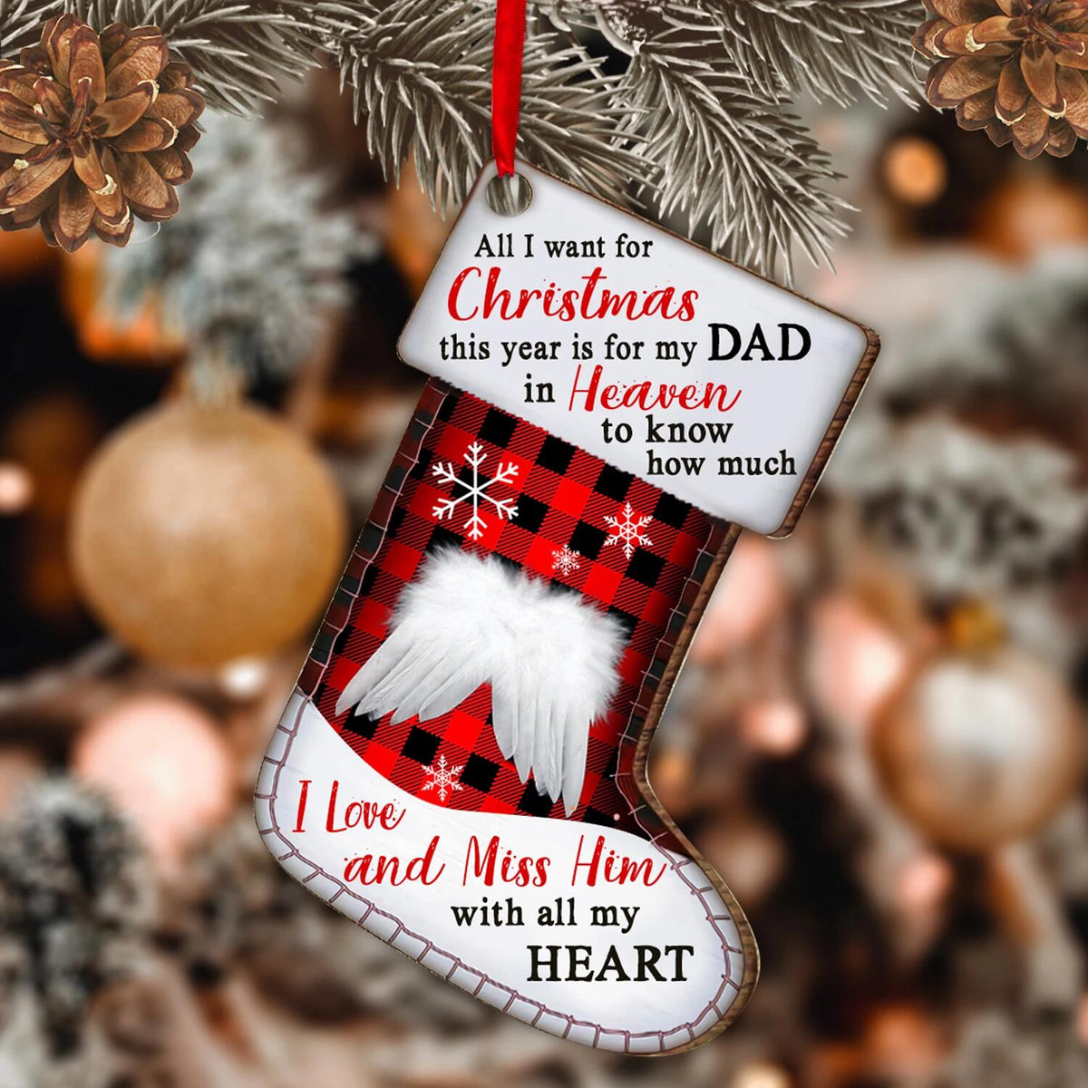 How Much I Miss You Christmas Ornament