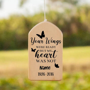 Personalized Memory Butterflis Wind Chime