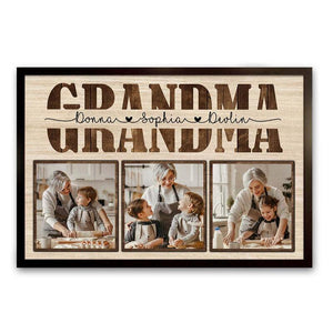 Grandma,Nana With Kids Photo Upload-Gift To My Grandma Canvas