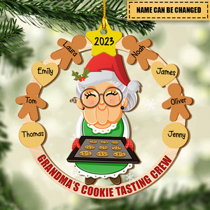 Personalized Grandma's Cookie Ornament- Gift For Grandma