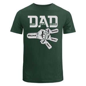 DAD The Man The Myth The Legend Fist Bump Personalized Shirt