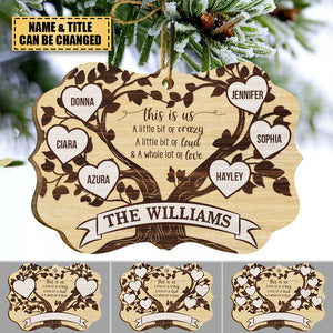 This Is Us Family Tree - Gift For Family - Personalized Custom Wooden Ornament