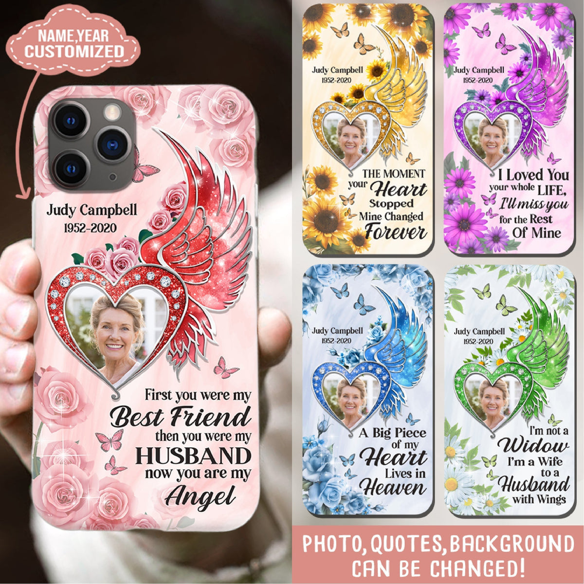 A Big Piece Of My Heart Lives In Heaven Personalized Phone Case