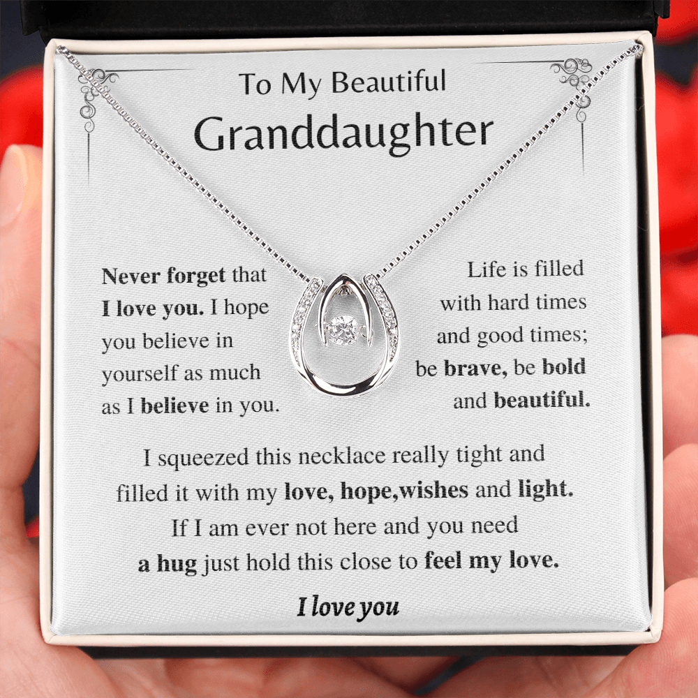 Be Bold and Beautiful - Horse Shoe Necklace-Granddaughter Gift
