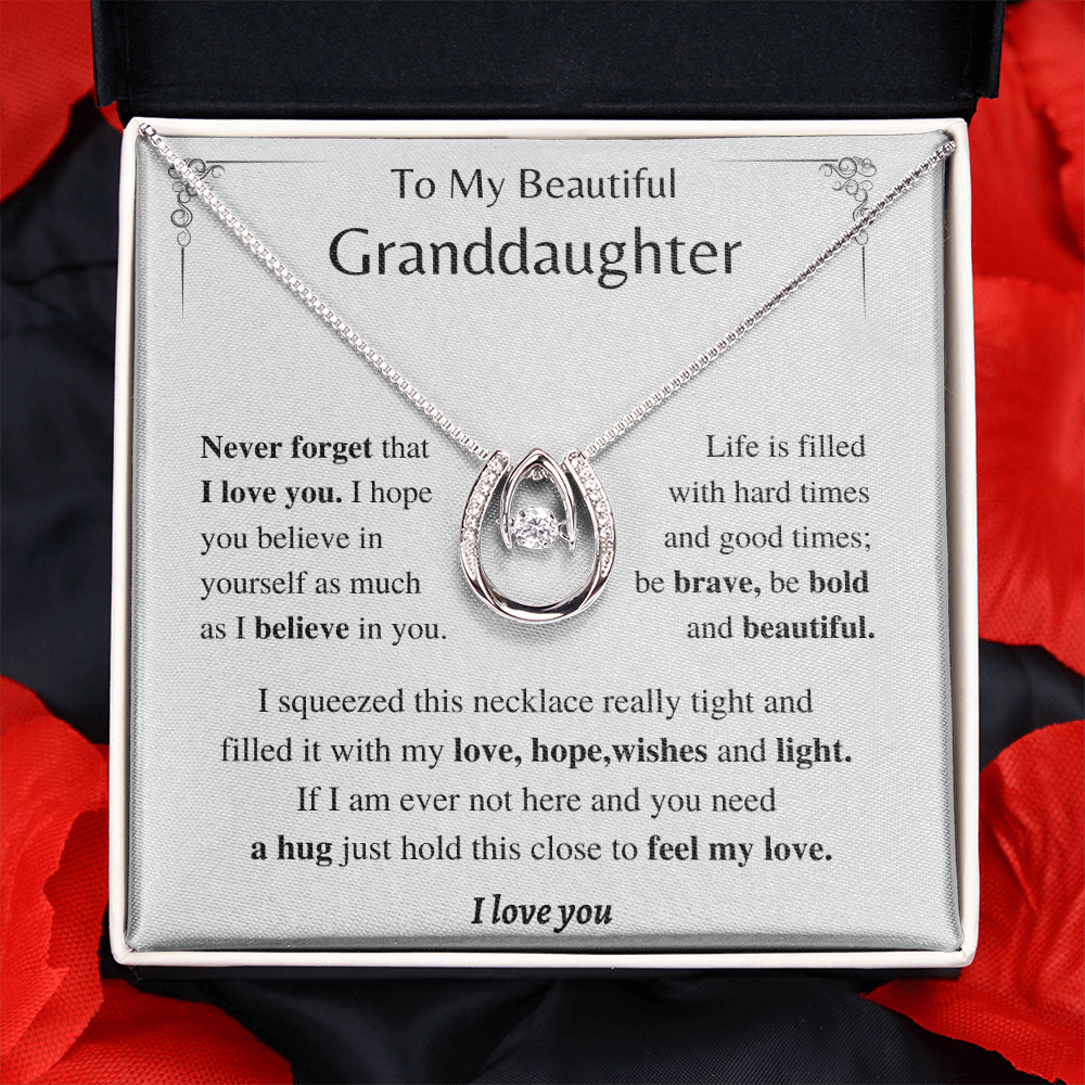 Be Bold and Beautiful - Horse Shoe Necklace-Granddaughter Gift