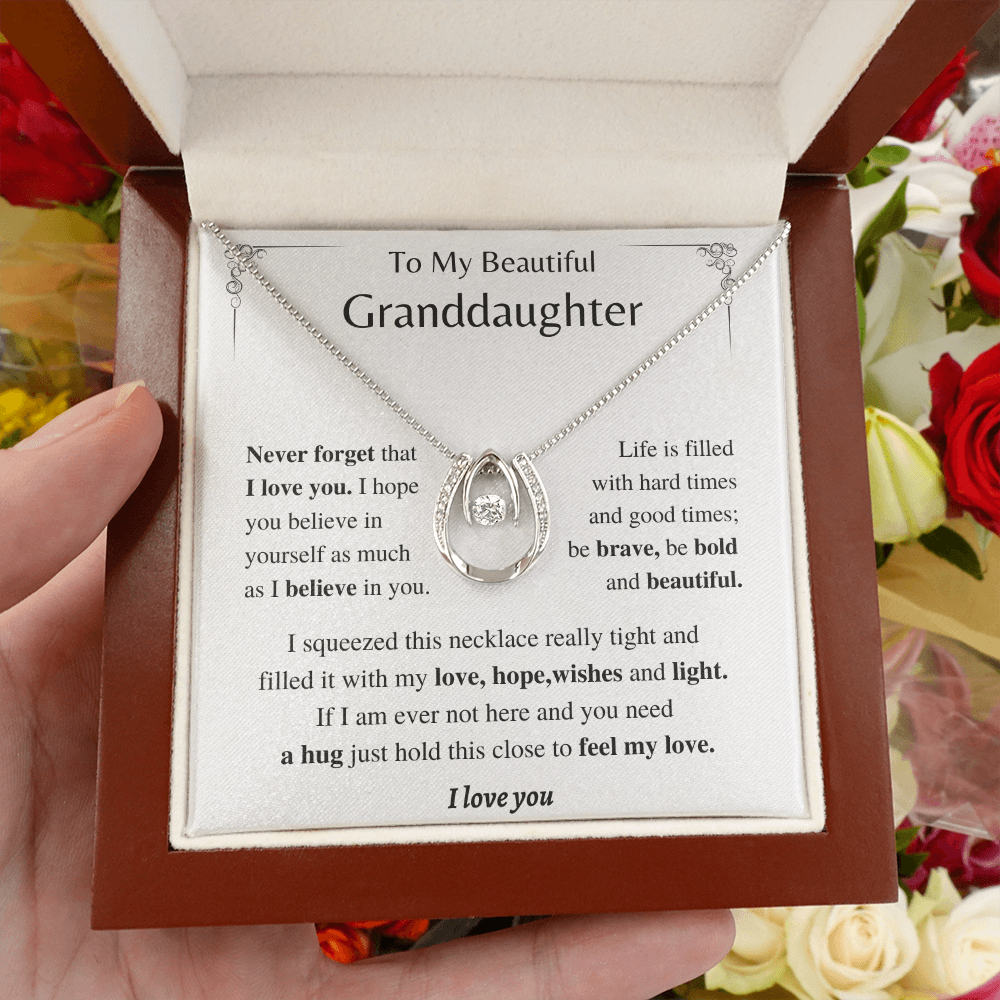 Be Bold and Beautiful - Horse Shoe Necklace-Granddaughter Gift