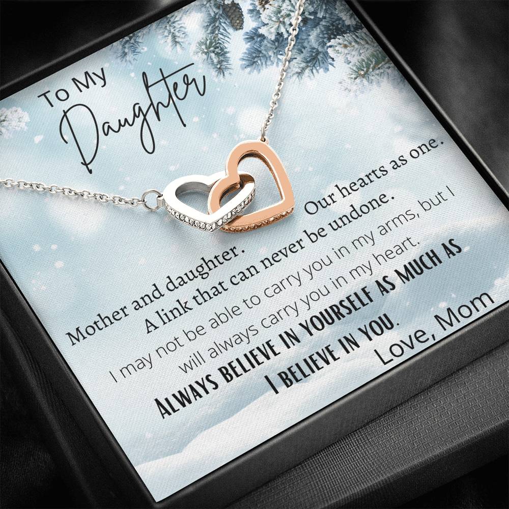 Hearts As One Daughter Necklace