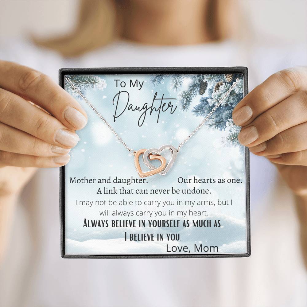 Hearts As One Daughter Necklace