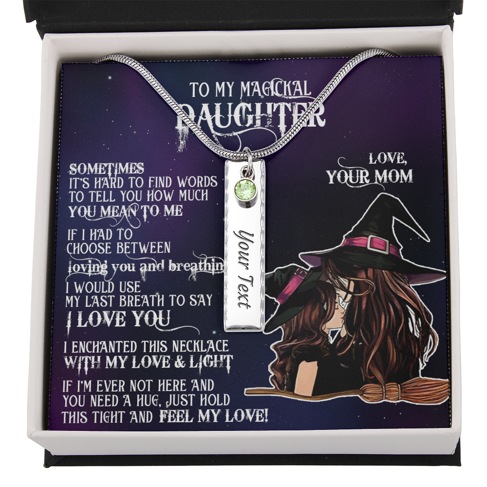 To My Magickal Daughter Gift Necklace