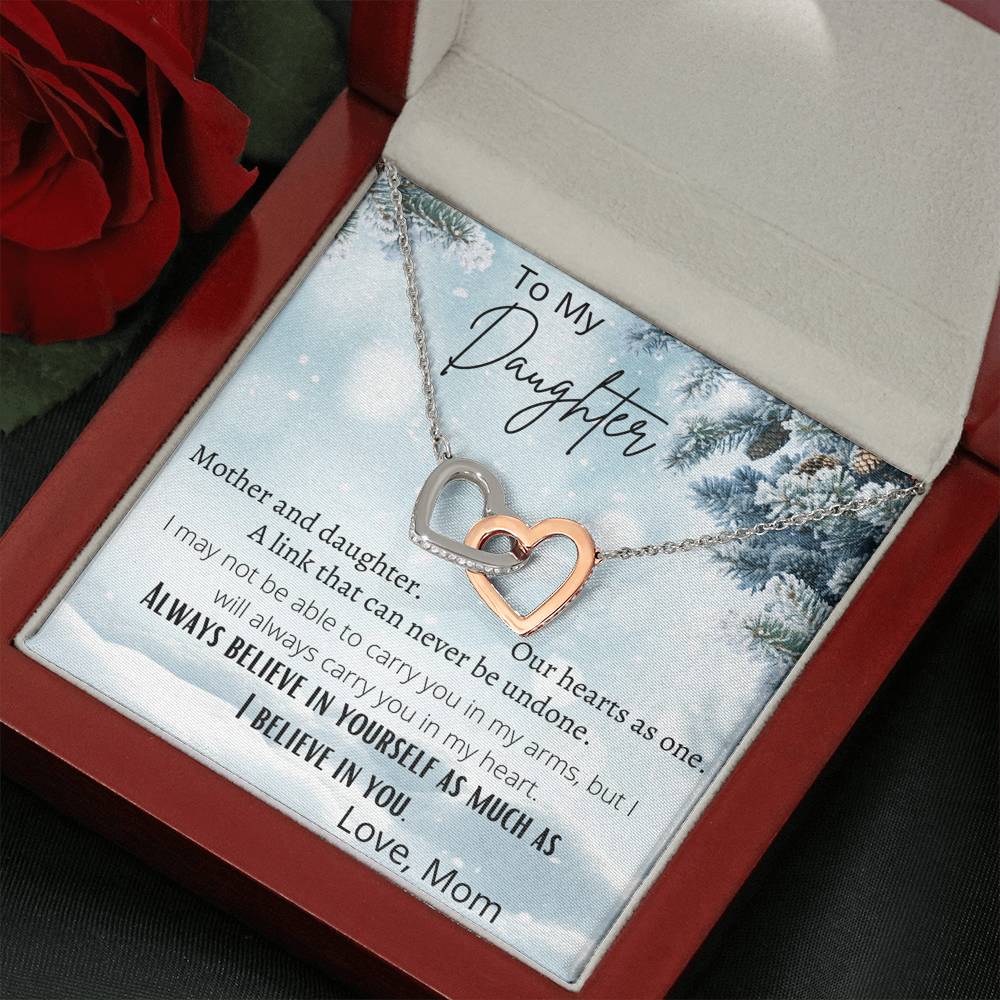 Hearts As One Daughter Necklace