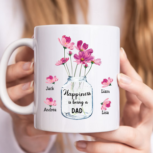 Family - Happiness Is Being A Nana - Personalized Mug