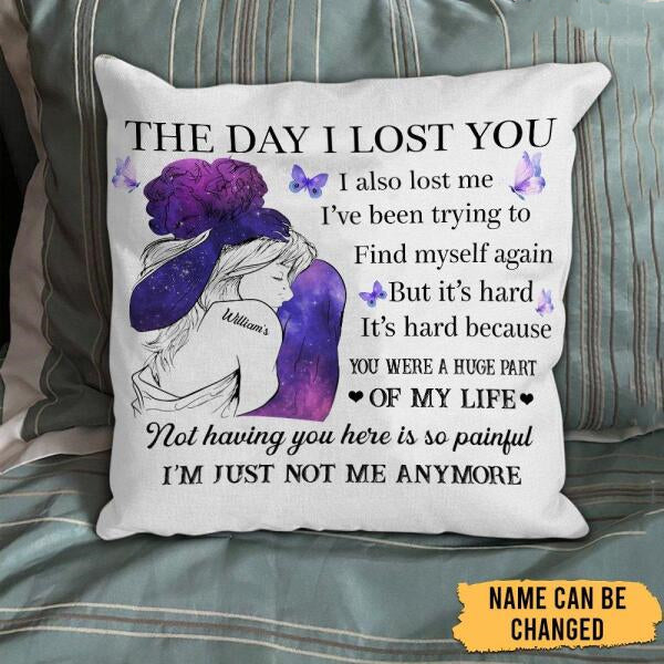 The Day I Lost You Personalized Pillowcase