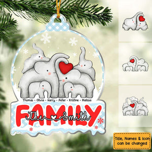 Gift For Family Puzzel Elephant Ornament