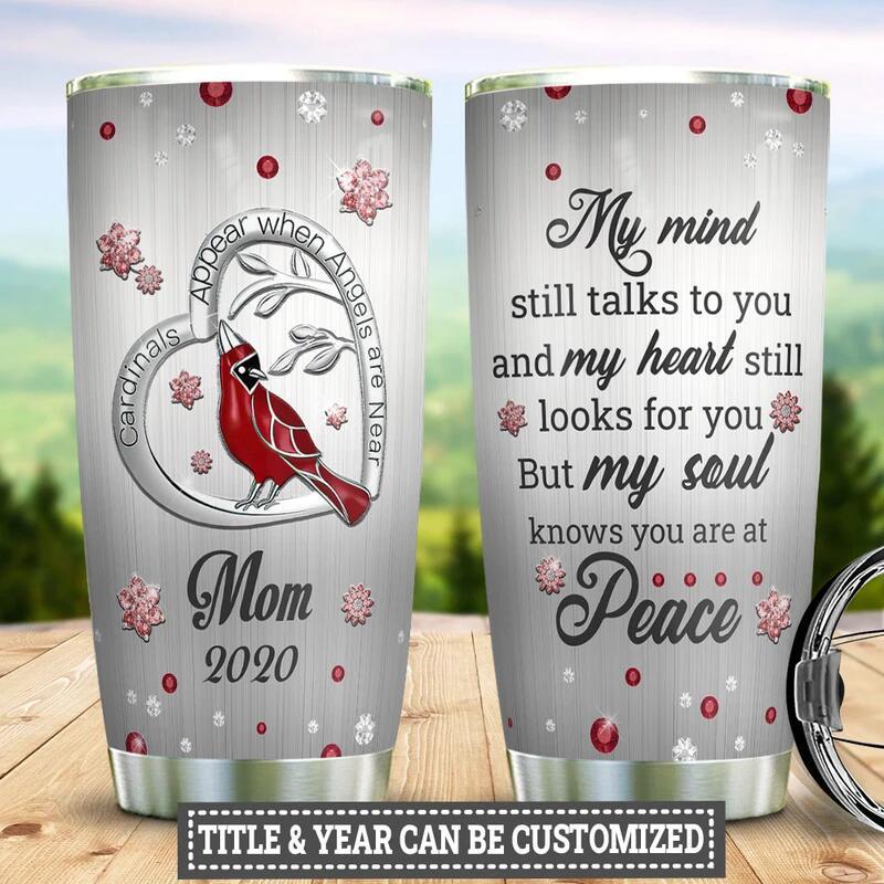 Personalized Cardinal Memory Stainless Steel Tumbler