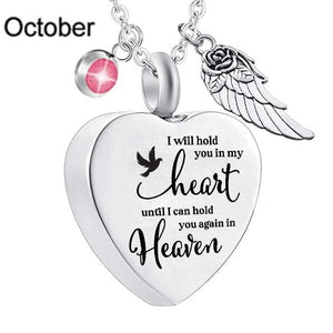 I Will Hold You In My Heart Urn Necklace