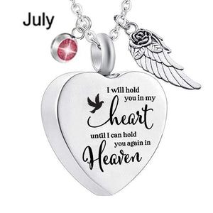 I Will Hold You In My Heart Urn Necklace
