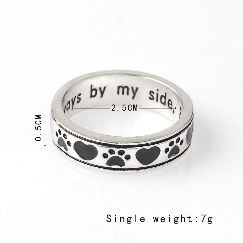 Always by my side forever in my heart perfect ring for petlovers pet lovers forlovefordogs pets dog gift for love for dogs