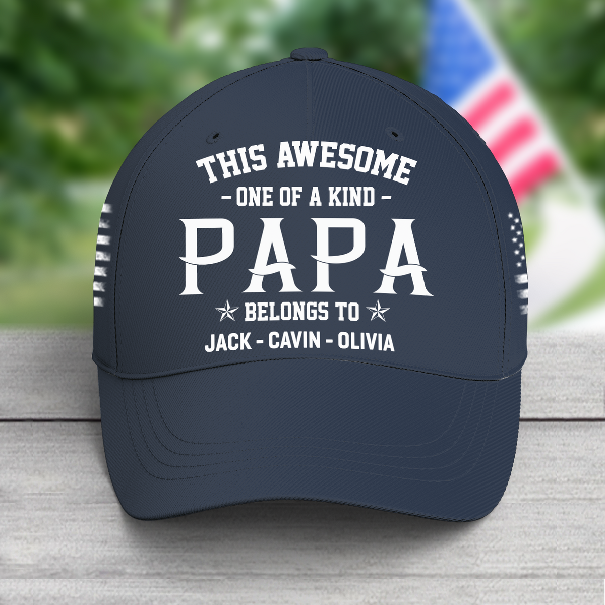 This awesome one of a kind papa, Custom Nickname Classic Cap