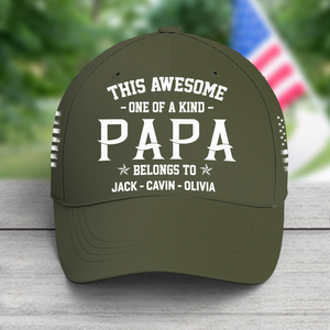This awesome one of a kind papa, Custom Nickname Classic Cap