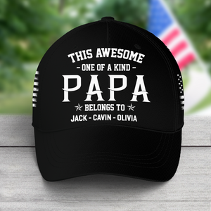 This awesome one of a kind papa, Custom Nickname Classic Cap