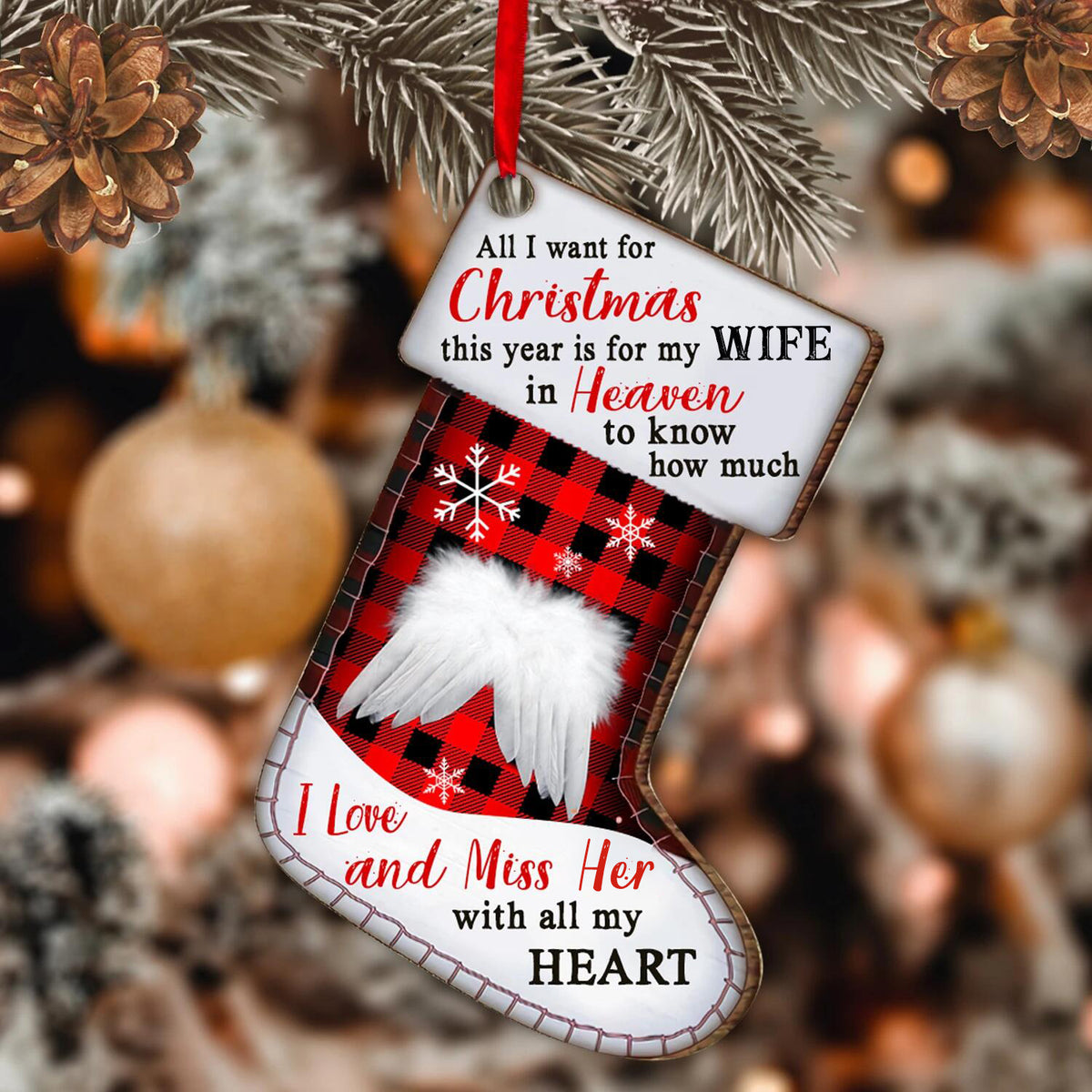 How Much I Miss You Christmas Ornament