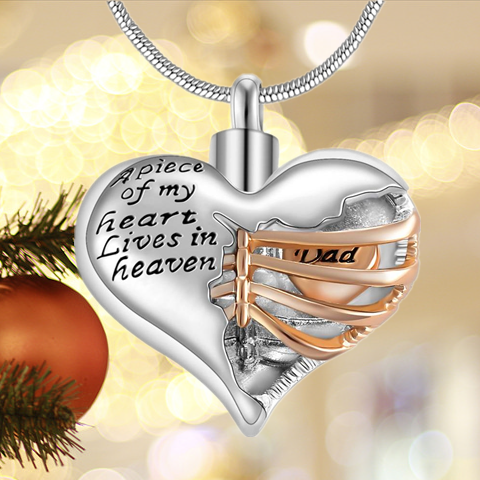 Dad in heaven necklace online